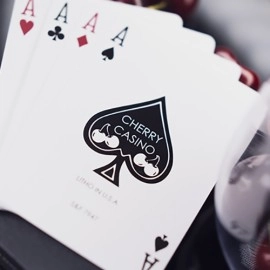 Spielkarten Cherry Casino House Deck Playing Cards True Black (Black Hawk)  by Pure Imagination Projects