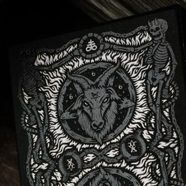 Spielkarten 666 Dark Reserves (Silver Foil) Playing Cards by Riffle Shuffle
