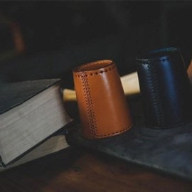 Leather Chop Cup with Balls (Brown) by TCC