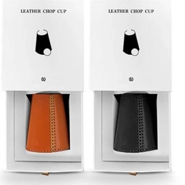 Leather Chop Cup with Balls (Brown) by TCC