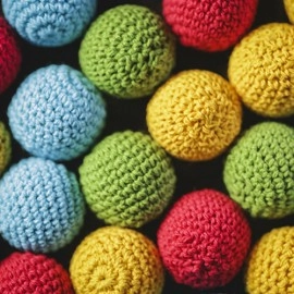 Crochet Ball Set (Green) by TCC