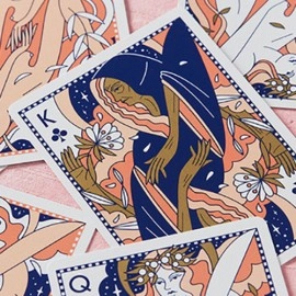 Spielkarten Lady Moon Playing Cards by Art of Play