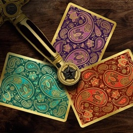 Paisley Royals (Teal) Playing Cards by Dutch Card House Company