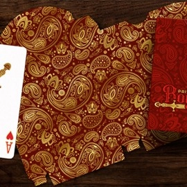 Paisley Royals (Red) Playing Cards by Dutch Card House Company