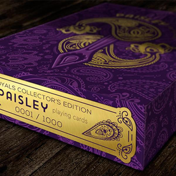 Collector's Paisley Royals Purple (Numbered Seals)  Playing Cards by Dutch Card House Company