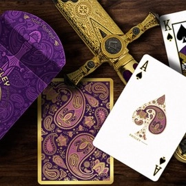 Spielkarten Collector's Paisley Royals Purple (Numbered Seals)  Playing Cards by Dutch Card House Company