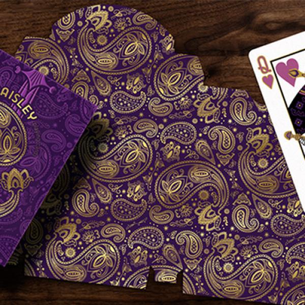 Collector's Paisley Royals Purple (Numbered Seals)  Playing Cards by Dutch Card House Company
