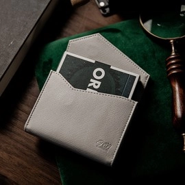 Luxury Leather Playing Card Carrier (White) by TCC