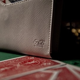 Luxury Leather Playing Card Carrier (White) by TCC