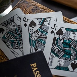 Spielkarten Lounge Edition in Terminal Teal by Jetsetter Playing Cards