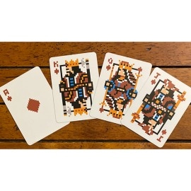 Spielkarten 8 Bit Red Playing Cards