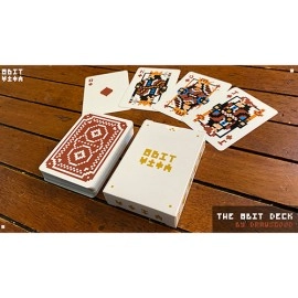 Spielkarten 8 Bit Red Playing Cards