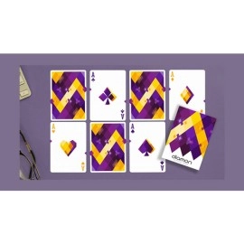Spielkarten Diamon Playing Cards N° 14 Purple Star Playing Cards by Dutch Card House Company
