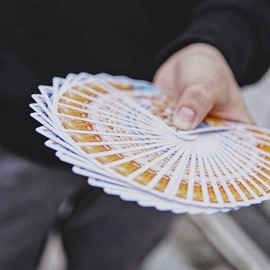 Spielkarten Fluid Art Orange (Standard Edition) Playing Cards