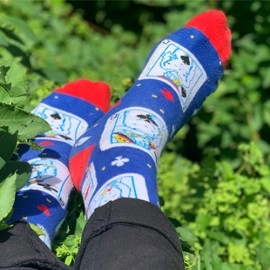 The Undressed Deck SOCKS by Edi Rudo