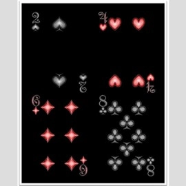 Spielkarten Stardust Black Edition Playing Cards