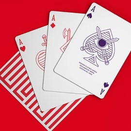 Spielkarten Red Enigma Playing Cards