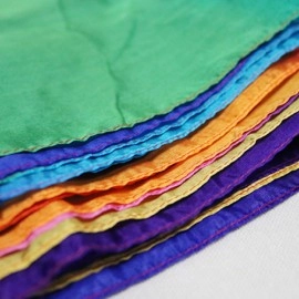 Multicolor Silk Streamer 4 inch by 15 feet by Gosh