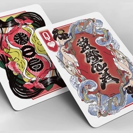 Spielkarten Bicycle Edo Karuta (Red) Playing Cards