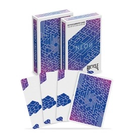 Spielkarten Bicycle Neon Cardistry Blue Aurora Playing Cards