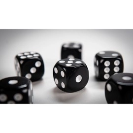 NON GIMMICKED DICE 6 PACK/BLACK by Tony Anverdi
