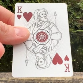 Spielkarten North Star Midnight Black Marked Edition (With Numbered Coin & Routines) by James Anthony