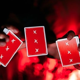 Spielkarten X Deck (Red) Signature Edition Playing Cards by Alex Pandrea