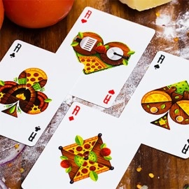 The Royal Pizza Palace Playing Cards Set by Riffle Shuffle