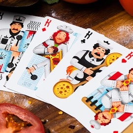 The Royal Pizza Palace Playing Cards Set by Riffle Shuffle