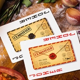 The Royal Pizza Palace Playing Cards Set by Riffle Shuffle