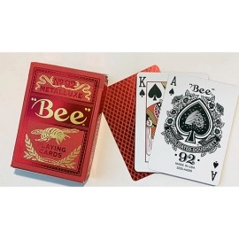 Spielkarten Bee Red MetalLuxe Playing Cards by US Playing Card