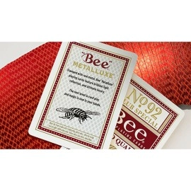 Spielkarten Bee Red MetalLuxe Playing Cards by US Playing Card