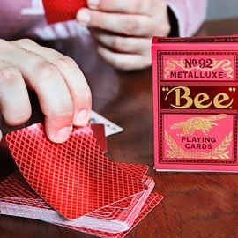 Spielkarten Bee Red MetalLuxe Playing Cards by US Playing Card