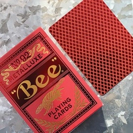 Spielkarten Bee Red MetalLuxe Playing Cards by US Playing Card