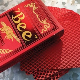 Spielkarten Bee Red MetalLuxe Playing Cards by US Playing Card