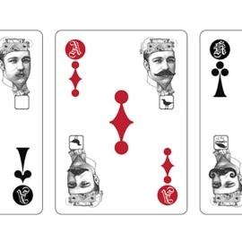 Spielkarten Clockwork: Montana Mustache Manufacturing Co. Playing Cards by fig. 23