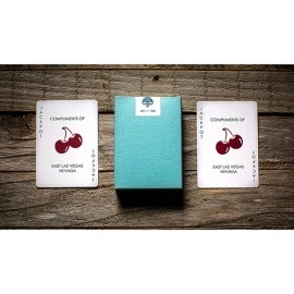 Spielkarten Cherry Casino House Deck (Tropicana Teal) Playing Cards by Pure Imagination Projects