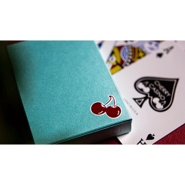 Spielkarten Cherry Casino House Deck (Tropicana Teal) Playing Cards by Pure Imagination Projects