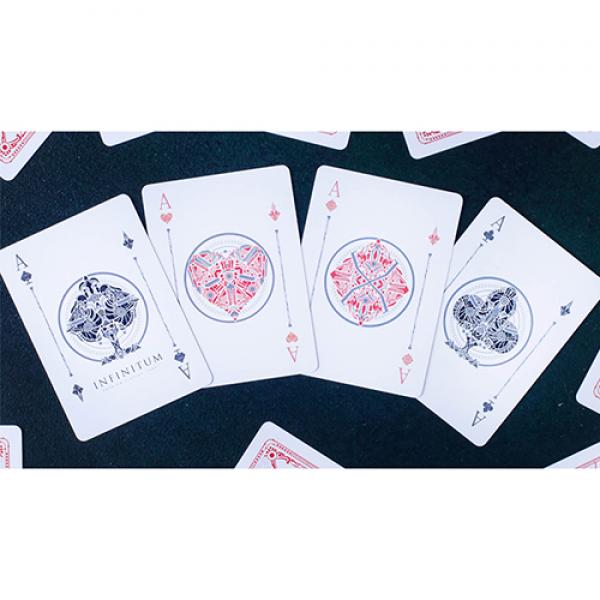 INFINITUM (Ghost White) Playing Cards