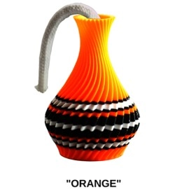 The American Prayer Vase Genie Bottle ORANGE by Big Guy's Magic