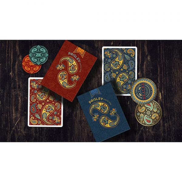 Paisley Blue Playing Cards by by Dutch Card House Company