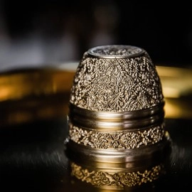 Artisan Engraved Cups and Balls in Display Box by TCC