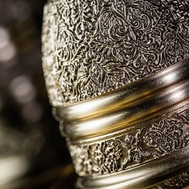 Artisan Engraved Cups and Balls in Display Box by TCC