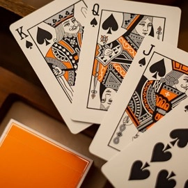 Spielkarten Lounge Edition in Hangar (Orange)  by Jetsetter Playing Cards