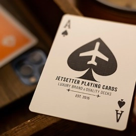 Spielkarten Lounge Edition in Hangar (Orange) with Limited Back by Jetsetter Playing Cards