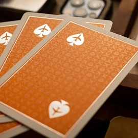 Spielkarten Lounge Edition in Hangar (Orange) with Limited Back by Jetsetter Playing Cards