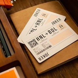 Spielkarten Lounge Edition in Hangar (Orange) with Limited Back by Jetsetter Playing Cards