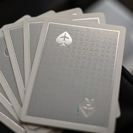 Spielkarten Lounge Edition in Jetway (Silver) with Limited Back by Jetsetter Playing Cards