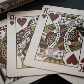 Spielkarten Lounge Edition in Jetway (Silver) with Limited Back by Jetsetter Playing Cards