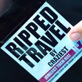 RIPPED TRAVEL (Blue Gimmicks and Online Instruction) by Craziest